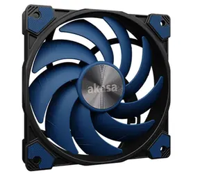 Akasa ALUCIA SC12 niebieski / 120 mm / Łożysko hydrodynamiczne / 33,1 dB przy 2000 obr./min / 56,3 CFM / 4-Pin PWM
