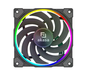 Akasa SOHO AR12 czarny / 120 mm / Łożysko hydrodynamiczne / 31,8 dB przy 2000 obr./min / 58,3 CFM / 4-Pin PWM
