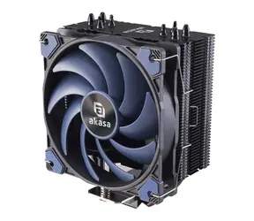 Akasa Alucia H4 PLUS N niebieski / 1x 120 mm / Łożysko hydrodynamiczne / 33,1 dB przy 2000 obr./min / 56,3 CFM / AMD + Intel