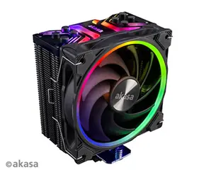 Akasa Soho H4 PLUS / 1x 120 mm / Łożysko hydrodynamiczne / 31,8 dB przy 2000 obr./min / 52,91 CFM / AMD + Intel