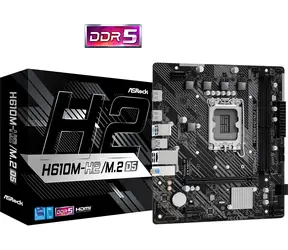 ASRock H610M-H2/M.2+ D5 / H610 / LGA 1700 / 2x DDR4 / PCIEx16 / 1x GLAN / mATX
