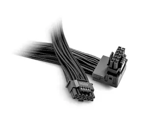 be quiet! 12V-2X6 12VHPWR 90 Grad PCIe 5.0 Odwrócony kabel adaptera czarny / 70cm