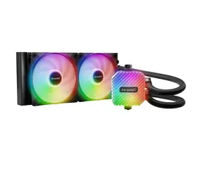 be quiet! Light Loop AiO ARGB czarny / 2x 120 mm / łożysko karabinowe / 34,9 dB przy 2100 obr./min / 61,8 CFM / Intel + AMD