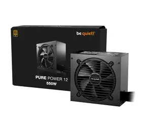 be quiet! Pure Power 12 550W / ATX 3.1 / 550W / 80 PLUS Gold / Aktywny PFC / niemodularny