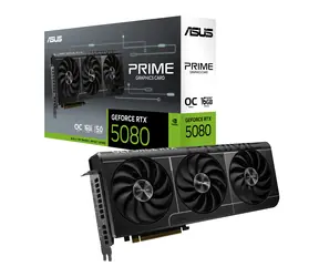 Asus Prime GeForce RTX 5080 16 GB OC / 2617 MHz / 16 GB GDDR7 / 256-bit / 1x HDMI + 3x DP / 850 W (16)