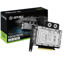 Inno3D RTX 5080 iChill Frostbite 16 GB / 2670 MHz / 16 GB GDDR7 / 256-bit / 1x HDMI + 3x DP / 850 W (16)