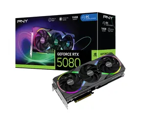 Karta graficzna PNY RTX 5080 ARGB GAMING OC 16 GB / 2780 MHz / 16 GB GDDR7 / 256-bit / 1x HDMI + 3x DP / 850 W (16)