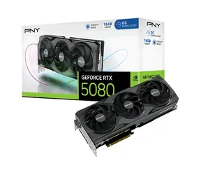 PNY RTX 5080 OC Triple Fan 16 GB / 2730 MHz / 16 GB GDDR7 / 256-bit / 1x HDMI + 3x DP / 850 W (16)