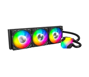 Montech Hyper Flow ARGB czarny / 3x 120mm / 29,1 dB @ 2100 RPM / 76,2 CFM / AMD + Intel 