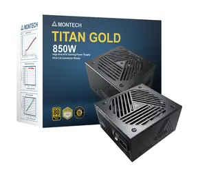 Montech Titan Gold 850W / ATX 3.0 / 850W / 80 PLUS Gold / Aktywny PFC / modułowy