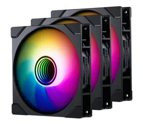 PHANTEKS M25 Gen2 PWM D-RGB Reverse Blade 3 szt. czarny / 140 mm / Łożysko hydrauliczne / 36,4 dB przy 1800 obr./min / 101,78 CFM