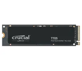 CRUCIAL T705 4TB / M.2 2280 / PCIe Gen5 / R: 14100 MBps / W: 12600 MBps / MTBF: 1,5 min / 5 lat