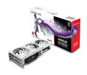Karta graficzna Sapphire PURE Radeon RX 9070 16 GB / 2700 MHz / 16 GB GGDR6 / 256-bit / 2x HDMI + 2x DP / 550 W (8+8)