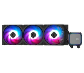 MSI MAG CoreLiquid A13 360 czarny / 3x 120mm / 31,1 dB @ 2000 RPM / 62,6 CFM / AMD + Intel