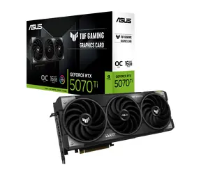 Asus GeForce RTX 5070 Ti TUF GAMING OC 16 GB GDDR7 OC16 GB / 2588 MHz / 16 GB GDDR7 / 256-bit / 2x HDMI + 3x DP / 850 W (16)