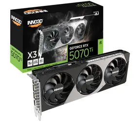 Inno3D GeForce RTX 5070 Ti X3 OC 16 GB GDDR7 OC16 GB / 2452 MHz / 16 GB GDDR7 / 256-bit / 1x HDMI + 3x DP / 700 W (16)