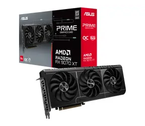 Asus Prime Radeon RX 9070 OC 16 GB / 2590 MHz / 16 GB GDDR6 / 256-bit / 1x HDMI + 3x DP / 650 W (8+8)