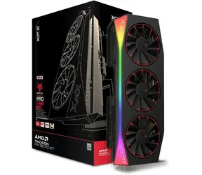 Karta graficzna XFX Mercury Radeon RX 9070 XT Magnetic OC 16 GB / 3100 MHz / 16 GB GDDR6 / 256-bit / 1x HDMI + 3x DP / 750 W (8+8+8)