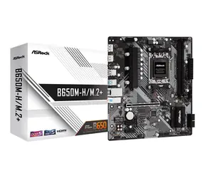 Płyta ASRock B650M-H/M.2+/ AMD B650/DDR5/SATA III/USB 3.2/GLAN/scada AM5/mATX