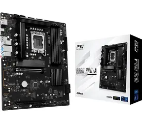 ASRock B860 Pro-A / B860 / LGA 1851 / 4X DDR5 / PCIEx 16 / 2.5GLAN / Wi-Fi / mATX