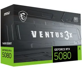 MSI GeForce RTX 5080 Ventus 3X OC 16 GB / 16 GB GDDR7 / 256-bit / 1x HDMI + 3x DP / 850 W (16)