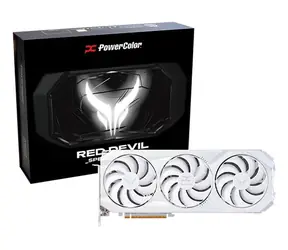 PowerColor Red Devil Radeon RX 9070 XT Spectral White 16 GB / 3060 MHz / 16 GB GDDR6 / 256-bit / 1x HDMI + 3x DP / 700 W