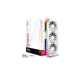 XFX Mercury Radeon RX 9070XT 16GB OC biały / 3100 MHz / 16GB GDDR6 / 256-bit / 1x HDMI + 3x DP / 700W (8+8+8)