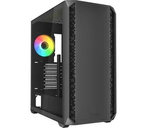 Sharkoon AK2 RGB czarny / ATX / 2x USB 3.2 / 1x USB-C / 2x 120mm / bez zasilacza / przezroczysty panel boczny