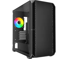 Sharkoon MK2 RGB czarny / Micro ATX / 2x USB 3.2 / 1x USB-C / 2x 120mm / bez zasilacza / przezroczysty panel boczny