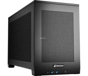 Sharkoon REBEL C20 RGB czarny / Mini ITX / 2x USB 3.2 / 1x USB-C / 3x 120mm / bez źródła zasilania 
