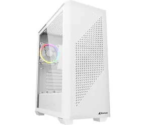 Sharkoon VS9 RGB biały / ATX / 2x USB 3.0 / 1x USB-C / 3x 120mm / bez zasilacza / przezroczysty panel boczny