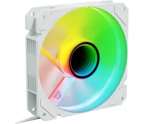 Sharkoon SHARK Mirror RGB PWM REVERSE biały / wentylator / 120 mm / RGB / 26,8 dBA / 1500 obr./min / 99,52 m3h
