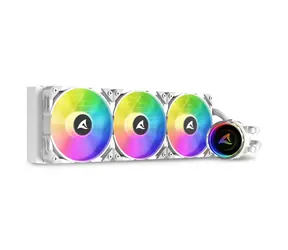 Sharkoon S90 RGB AIO 360mm biały / 3x 120mm / 2000 RPM / 71,1 CFM / 35dB / 4-pin / Intel i AMD