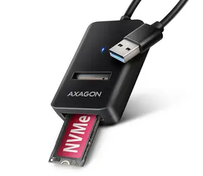 Axagon ADM2-AM USB-A 10 Gb/s - adapter M.2 NVMe i SATA SSD, kabel USB-A 10 cm