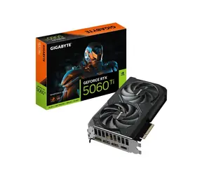 GIGABYTE GeForce RTX 5060 Ti WINDFORCE OC 16 GB / 2587 MHz / 16 GB GDDR7 / 128-bit / 1x HDMI + 3x DP / 650 W (8)