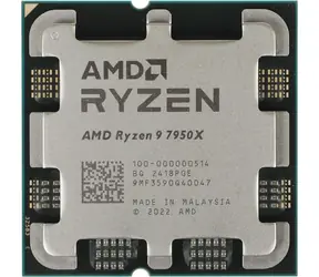 AMD RYZEN 9 7950X @ 4,5 GHz - TRAY / Turbo 5,7 GHz / 16 rdzeni 32 rdzenie / L2 16 MB L3 64 MB / AM4 / Zen 4 / 170 W