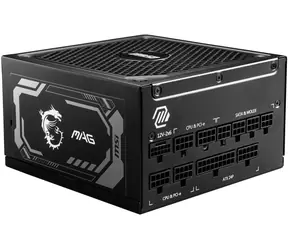 MSI MAG A1000GL PCIE5 czarny / 1000W / 135mm / ATX3.1 / aktywny PFC / 80PLUS Złoty 