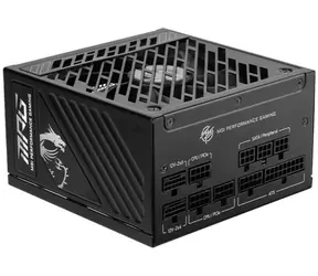 MSI MPG A850GS PCIE5 / 850W / wentylator 135mm / PFC / modułowy / 80PLUS Gold