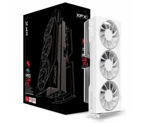 XFX Radeon RX 9060 XT SWIFT Triple Fan Biały OC 16 GB / 3320 MHz / 16 GB GDDR6 / 1x HDMI + 2x DP / 550 W (8)