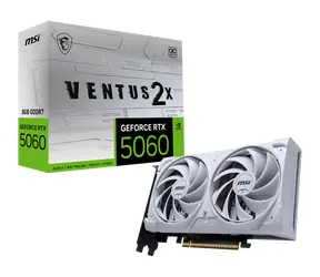 MSI GeForce RTX 5060 8G Ventus 2X OC BIAŁA / 2535MHz / 8GB GDDR7 / 128-bit / 1x HDMI + 3x DP / 550W (8)