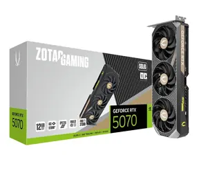 Zotac GeForce RTX 5070 SOLID OC 12 GB / 2325 - 2542 Mhz / 12 GB GDDR7 / 192 bity / 1x HDMI + 3x DP / 650 W (16)