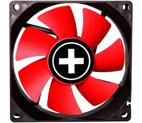 Xilence XF037 Performance C Czerwony / Wentylator 80 mm / 17,5 dB przy 1500 obr./min / Łożysko hydrostatyczne / 18,61 CFM / 3-stykowe + 4-stykowe