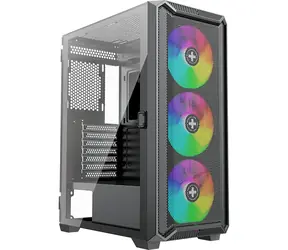 Xilence XILENT BLADE II X613 czarny / ATX / 1x USB-A 2.0 / 1x USB-A 3.0 / 3x 120mm ARGB / bez zasilacza / przezroczysty panel boczny 
