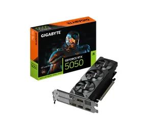 Karta graficzna GIGABYTE GeForce RTX 5050 Low Profile 8 GB OC / 2587 MHz / 8 GB GDDR6 / 128-bit / 1x HDMI + 3x DP / 550 W (8)