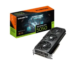GIGABYTE GeForce RTX 5050 GAMING 8 GB OC / 2632 MHz / 8 GB GDDR6 / 128-bit / 1x HDMI + 3x DP / 550 W (8)