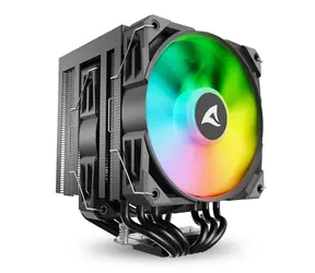 Sharkoon A60 RGB czarny / 2x 120 mm / 260 W TDP / 1800 obr./min @30 dB / RGB / AMD + Intel