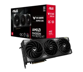 Asus TUF RX 9070 XT Gaming / 16 GB / 2540 MHz / 16 GB GDDR6 / 256-bit / 1x HDMI + 3x DP / 850 W (8+8+8)