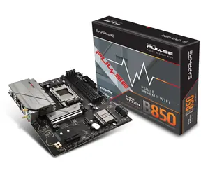 Sapphire PULSE B850M WIFI / B850 / 4X DDR5 / SATA III / USB / 2.5GLAN / Wi-Fi / M.2 / AM5 / mATX