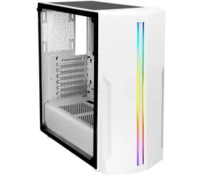 Xilence Xilent White Blade RGB (XG221) biały / ATX / 2x USB-A 3.0 / bez zasilacza / przezroczysty panel boczny