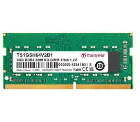 Transcend 8 GB (1 x 8 GB) 3200 MHz / DDR4 / SO-DIMM / CL22 / 1,2 V / 1 Rx8 